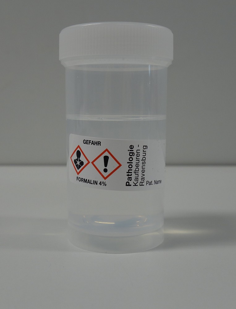 Gefäß 100 ml gefüllt