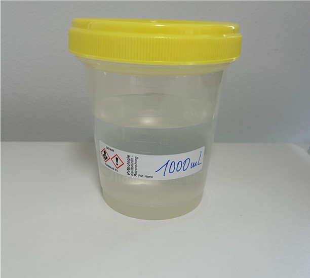 Gefäß Container 1000 ml gefüllt