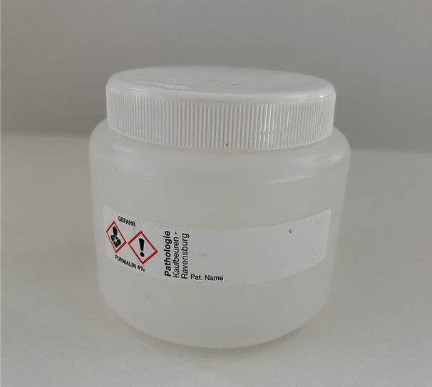 Gefäß 500 ml schmal leer